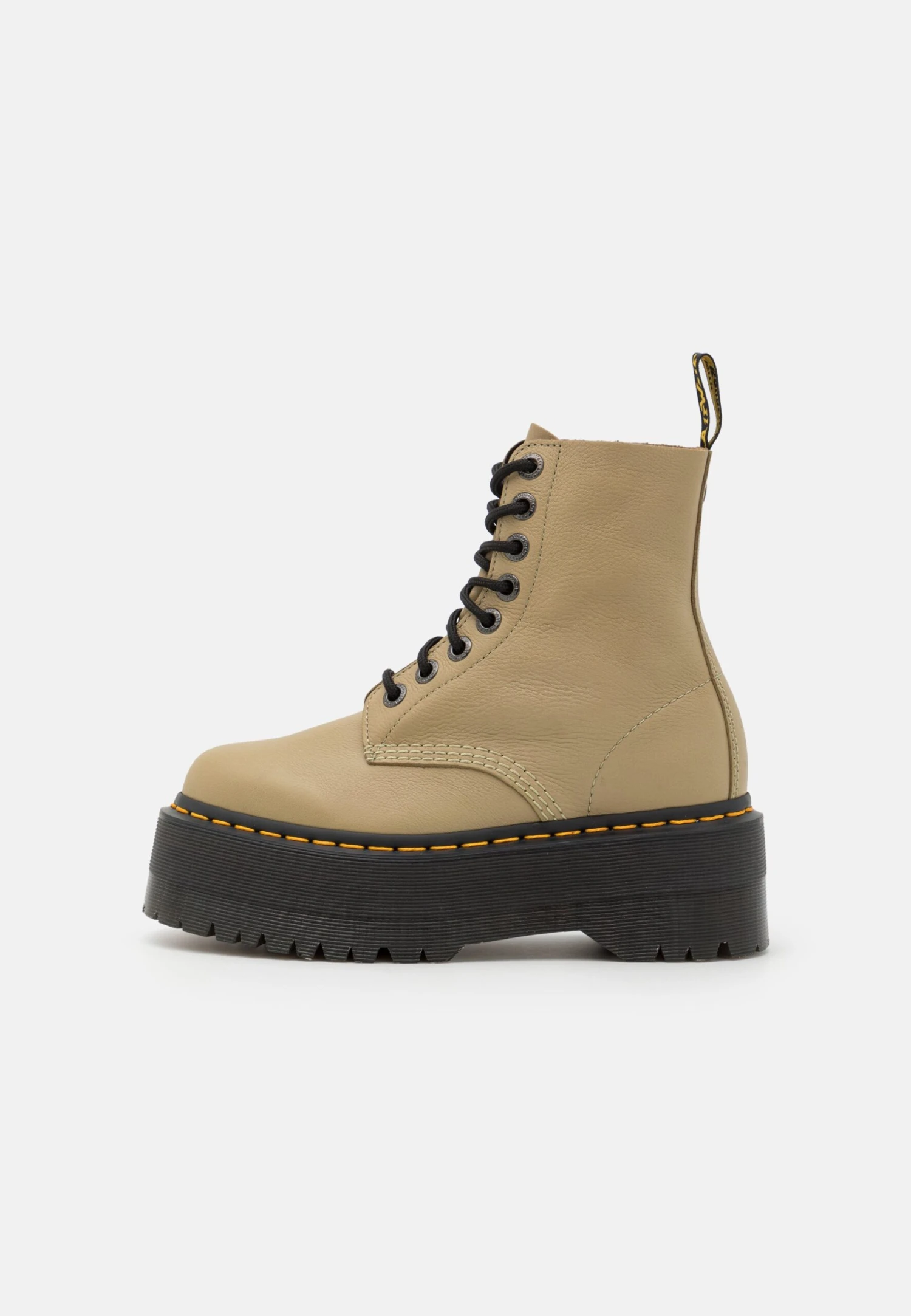 Dr. Martens 1460 Pascal Max - Enkellaarsjes Met Plateauzool - Pale Olive Pisa 2 Dr. Martens 1460 Pascal Max - Enkellaarsjes Met Plateauzool - Pale Olive Pisa - Afbeelding 2