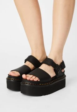 Dr. Martens Voss Quad - Sandalen Met Plateauzool - Black Hydro