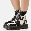 Dr. Martens Jadon - Enkellaarsjes Met Plateauzool - Black/White