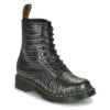 Dr. Martens 1460 Gunmetal Wild Croc Emboss