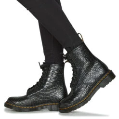 Dr. Martens 1460 Gunmetal Wild Croc Emboss -Bootsmith Hub Verkoopwinkel 21189673 500 H