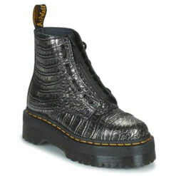 Dr. Martens Sinclair Gunmetal Wild Croc..