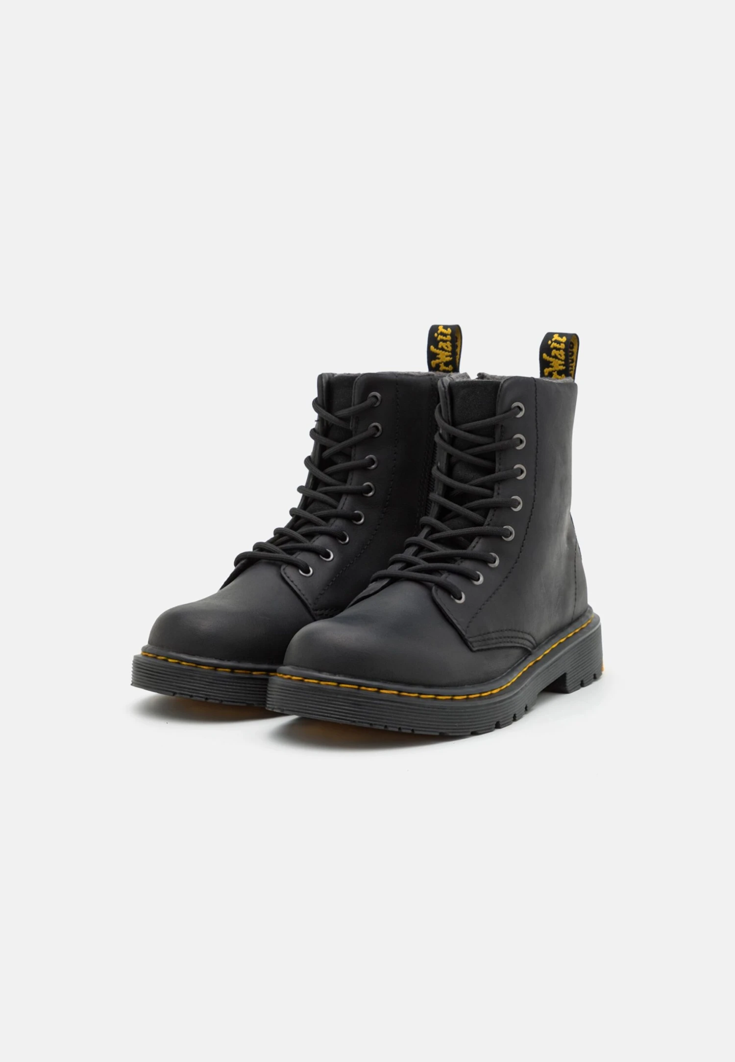 Dr. Martens 1460 Unisex - Veterboots - Black/Yellowstone 2 Dr. Martens 1460 Unisex - Veterboots - Black/Yellowstone - Afbeelding 2