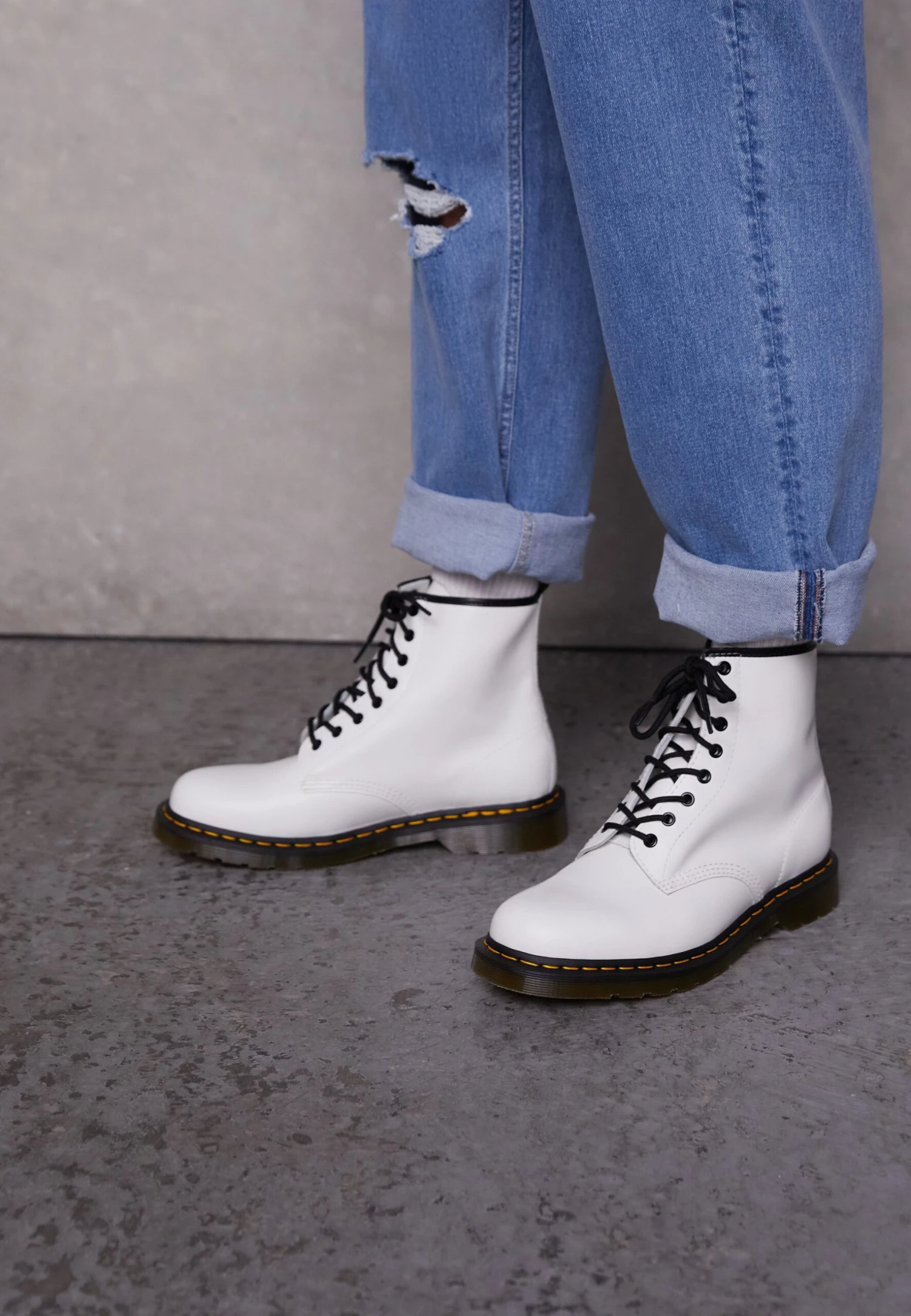 Dr. Martens 1460 8 Eye- Veterboots - White 2 Dr. Martens 1460 8 Eye- Veterboots - White - Afbeelding 2
