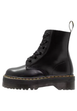 Dr. Martens Platform Boot - Enkellaarsjes Met Plateauzool - Black