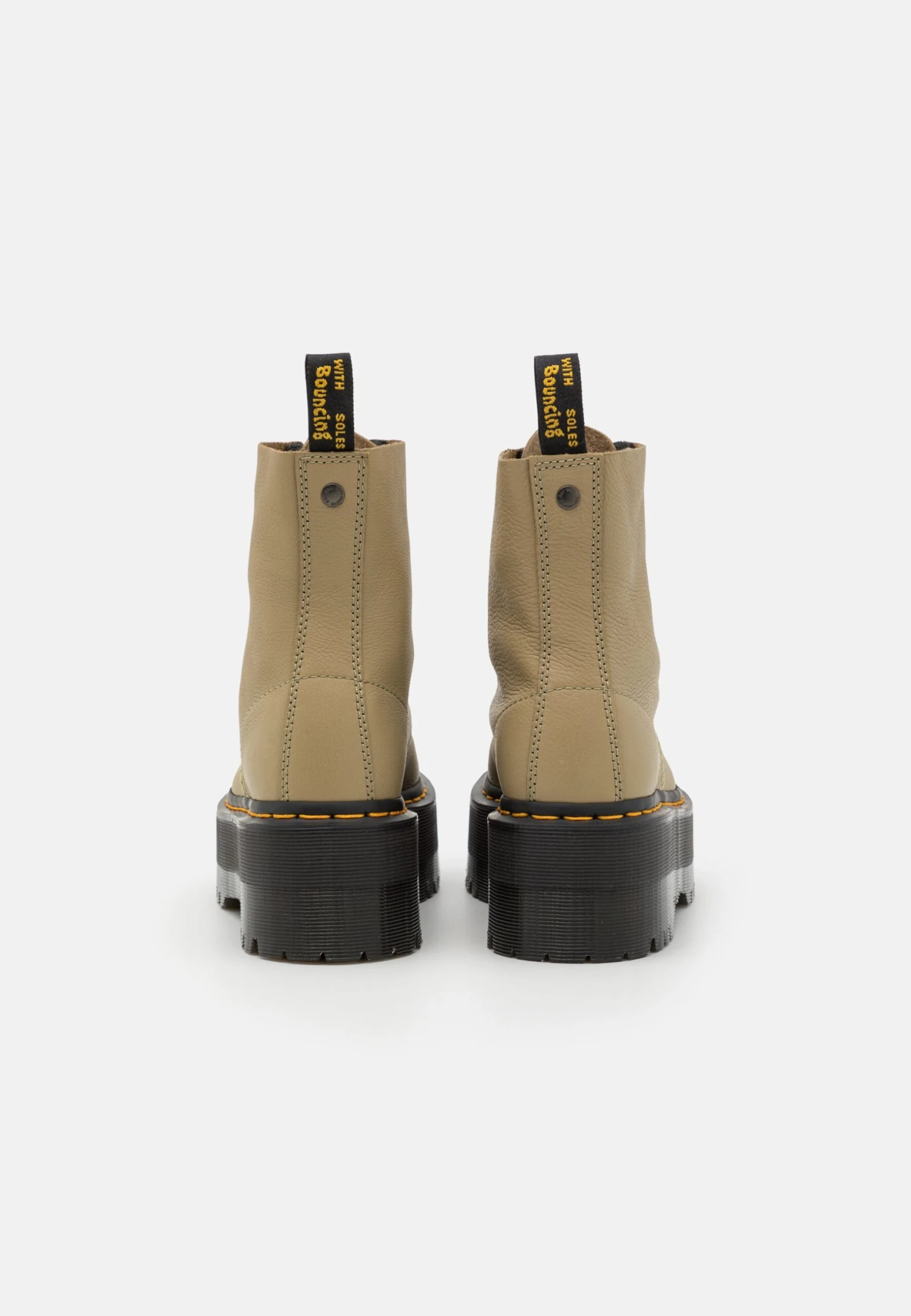 Dr. Martens 1460 Pascal Max - Enkellaarsjes Met Plateauzool - Pale Olive Pisa 4 Dr. Martens 1460 Pascal Max - Enkellaarsjes Met Plateauzool - Pale Olive Pisa - Afbeelding 4