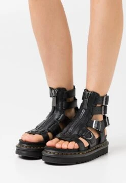 Dr. Martens Olson - Sandalen Met Enkelbandjes - Black Aunt Sally