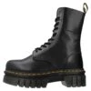 Dr. Martens Audrick 10I- Enkellaarsjes Met Plateauzool - Black Nappa Lux