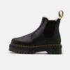 Dr. Martens 2976 Quad - Enkellaarsjes Met Plateauzool - Black/Natural