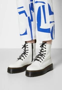 Dr. Martens Jadon - Enkellaarsjes Met Plateauzool - White -Bootsmith Hub Verkoopwinkel ade7fa0f5be54a3fab370187187a53fe