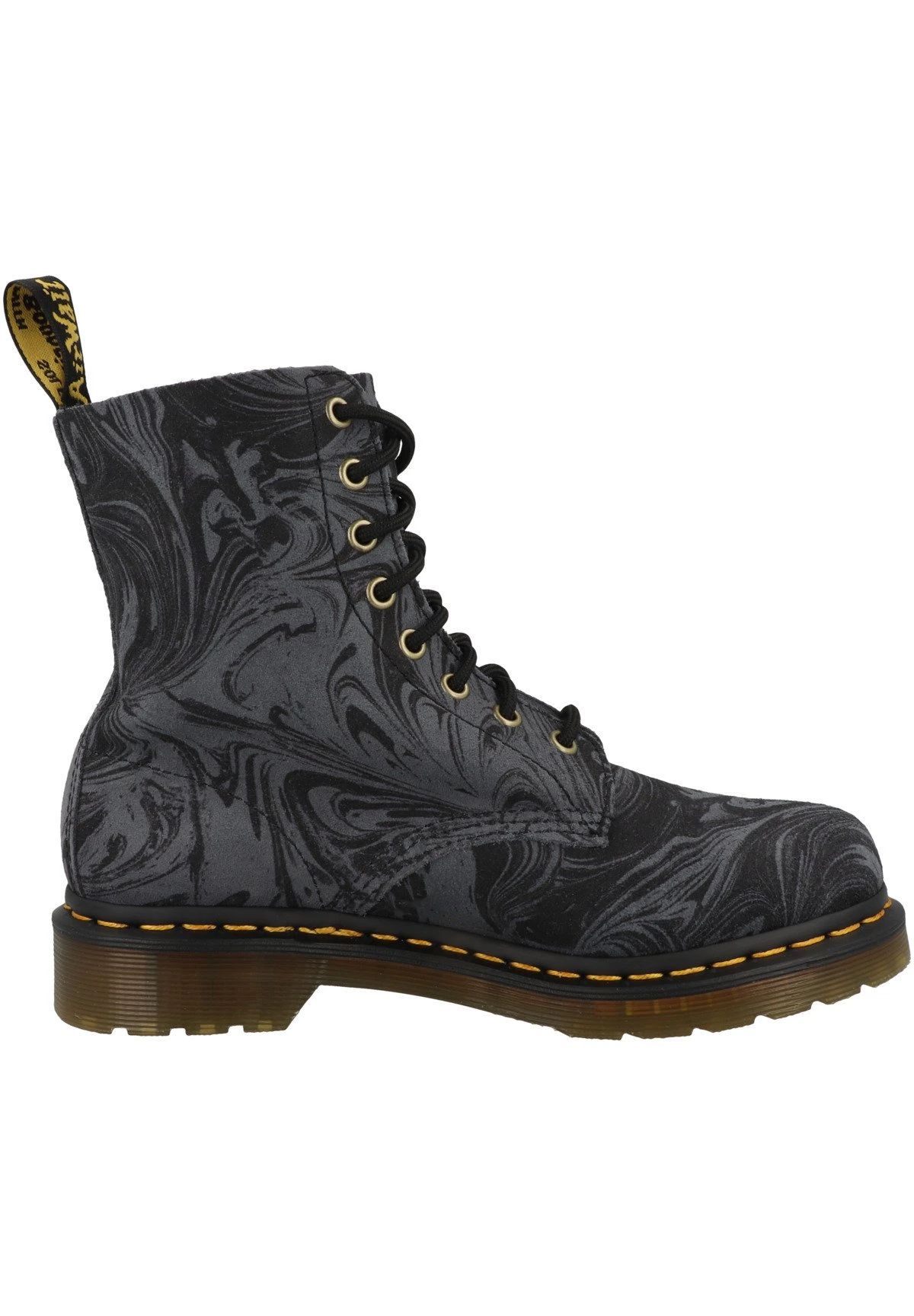 Dr. Martens Pascal - Enkellaarsjes Met Plateauzool - Black Grey Marbled 5 Dr. Martens Pascal - Enkellaarsjes Met Plateauzool - Black Grey Marbled - Afbeelding 5
