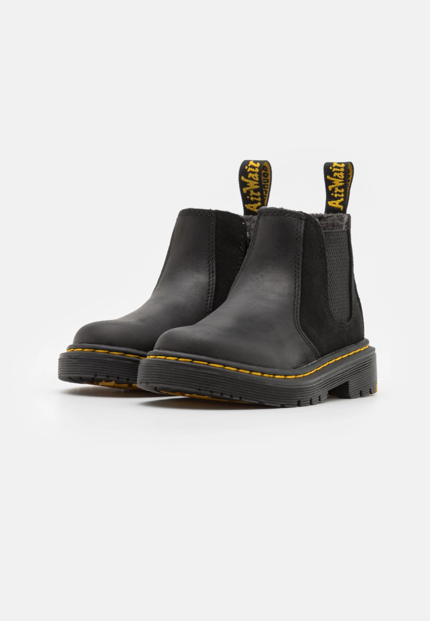 Dr. Martens 2976 Unisex - Korte Laarzen - Black Yellowstone 2 Dr. Martens 2976 Unisex - Korte Laarzen - Black Yellowstone - Afbeelding 2