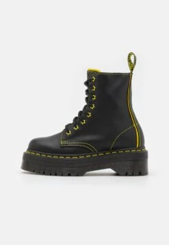 Dr. Martens Jadon Ii Star Unisex - Enkellaarsjes Met Plateauzool - Sendal/Sulphur Yellow