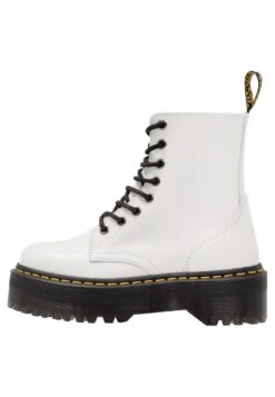 Dr. Martens Jadon - Enkellaarsjes Met Plateauzool - White