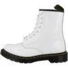 Dr. Martens Veterboots - White Patent Lamper Croc Emboss