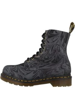 Bootsmith Hub Verkoopwinkel 18 Dr. Martens Pascal - Enkellaarsjes Met Plateauzool - Black Grey Marbled