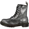 Dr. Martens Enkellaarsjes Met Plateauzool - Black Metallic Paint Splatter