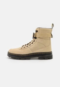 Dr. Martens Combs Tech Unisex - Enkellaarsjes Met Plateauzool - Light Tan